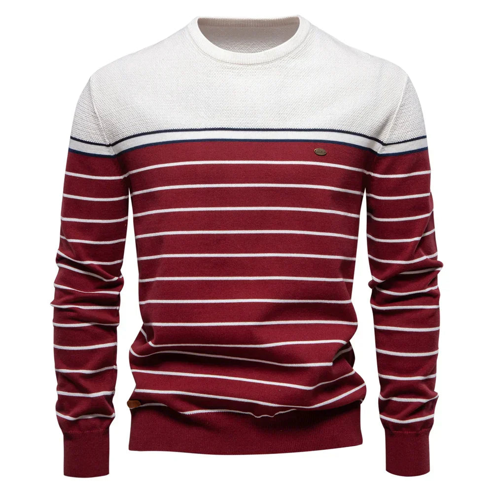 Aiden® | Herentrui met Streepdesign