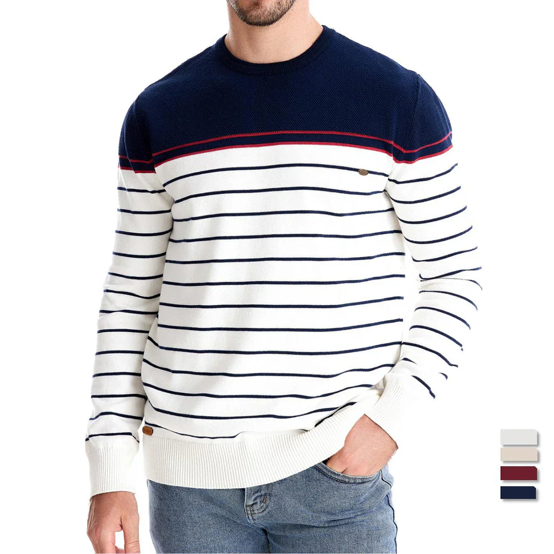 Aiden® | Herentrui met Streepdesign
