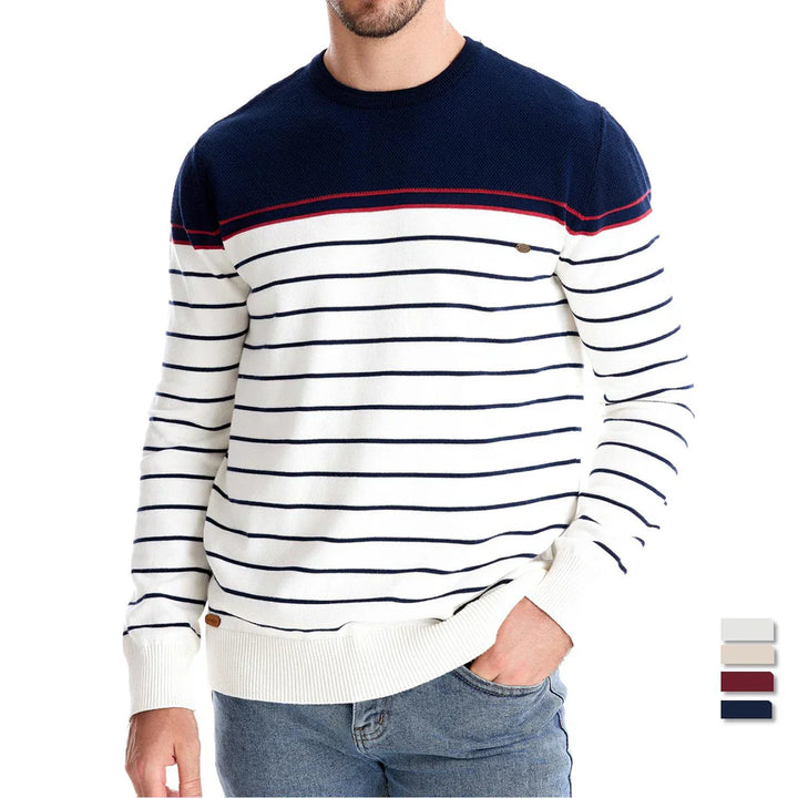 Aiden® | Herentrui met Streepdesign