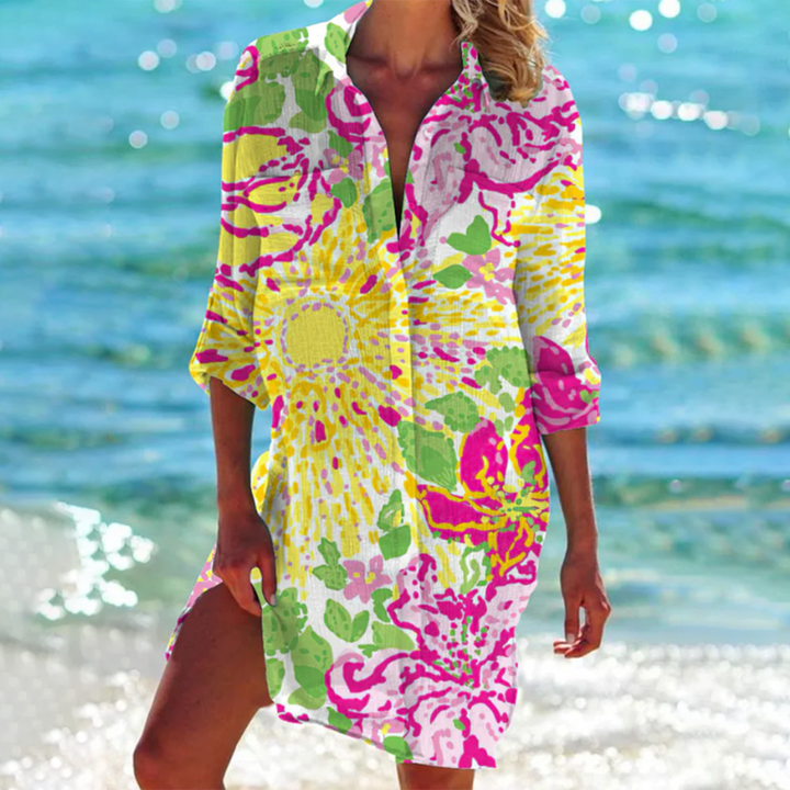 Noemi – Jurk met artistiek dessin