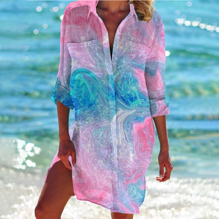 Noemi – Jurk met artistiek dessin