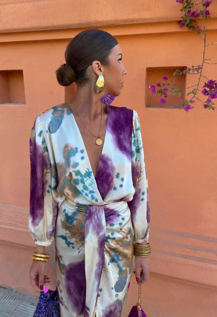 Clarisse® | Elegante V-hals Jurk