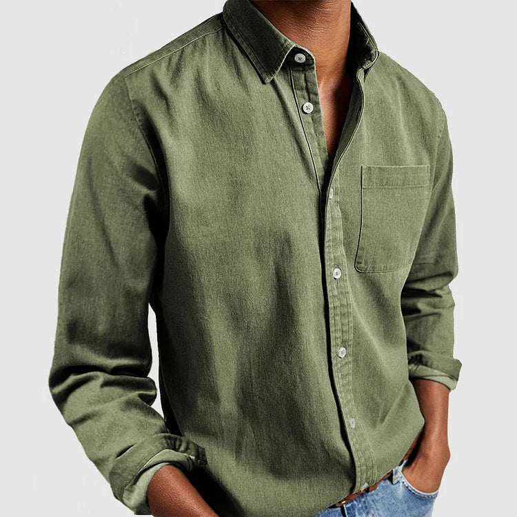 🌿 Luca Premium Casual Overhemd – Lange Mouwen
