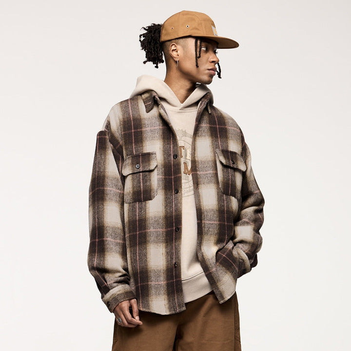 Haru™ | Oversized Ruitjas in Japanse Retrostijl – Flanellen Shacket