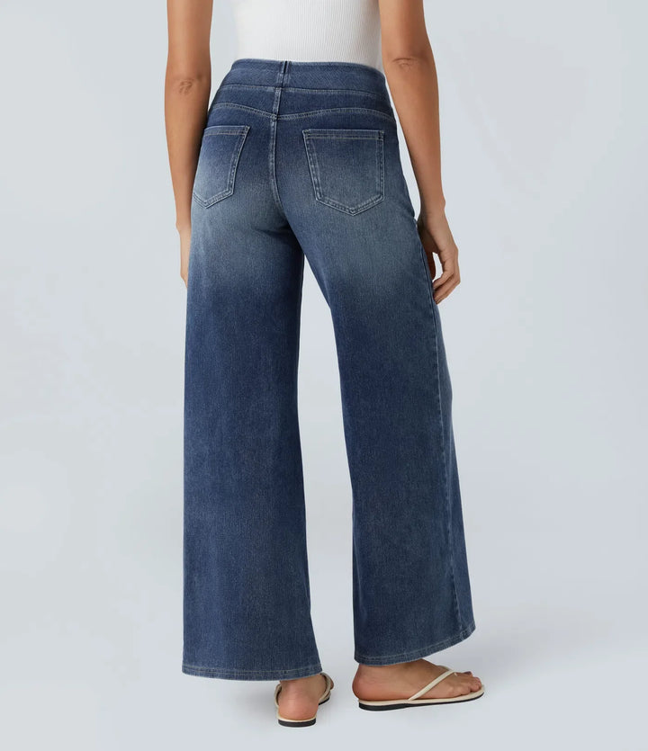 Lina | Comfortabele Hoge Taillebroek met Elastische Band