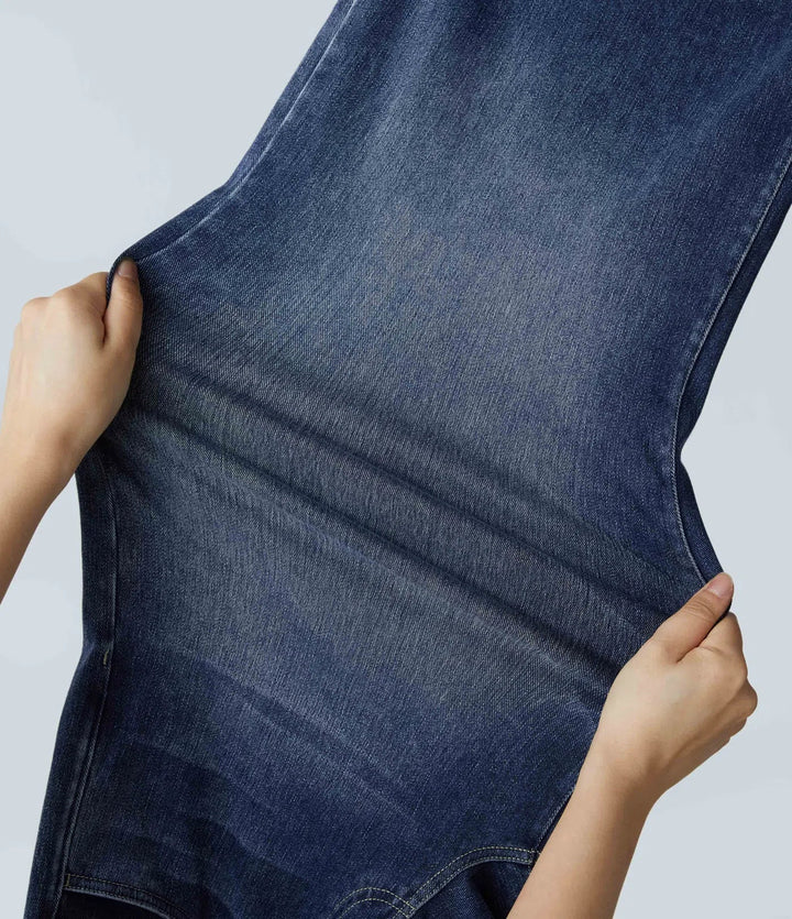 Lina | Comfortabele Hoge Taillebroek met Elastische Band