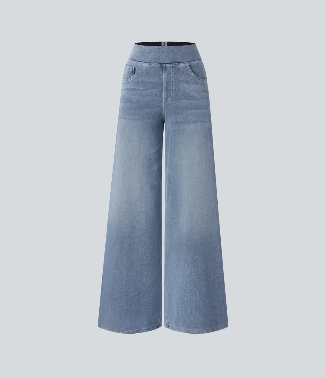 Flair | Casual Comfortbroek met Hoge Taille