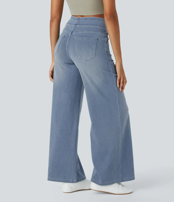 Flair | Casual Comfortbroek met Hoge Taille