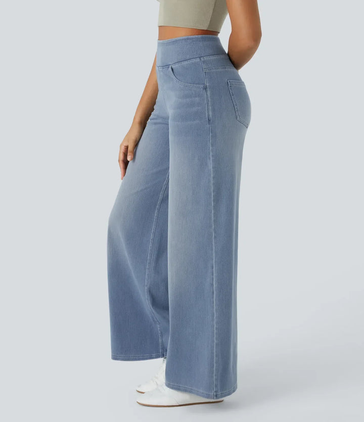 Flair | Casual Comfortbroek met Hoge Taille