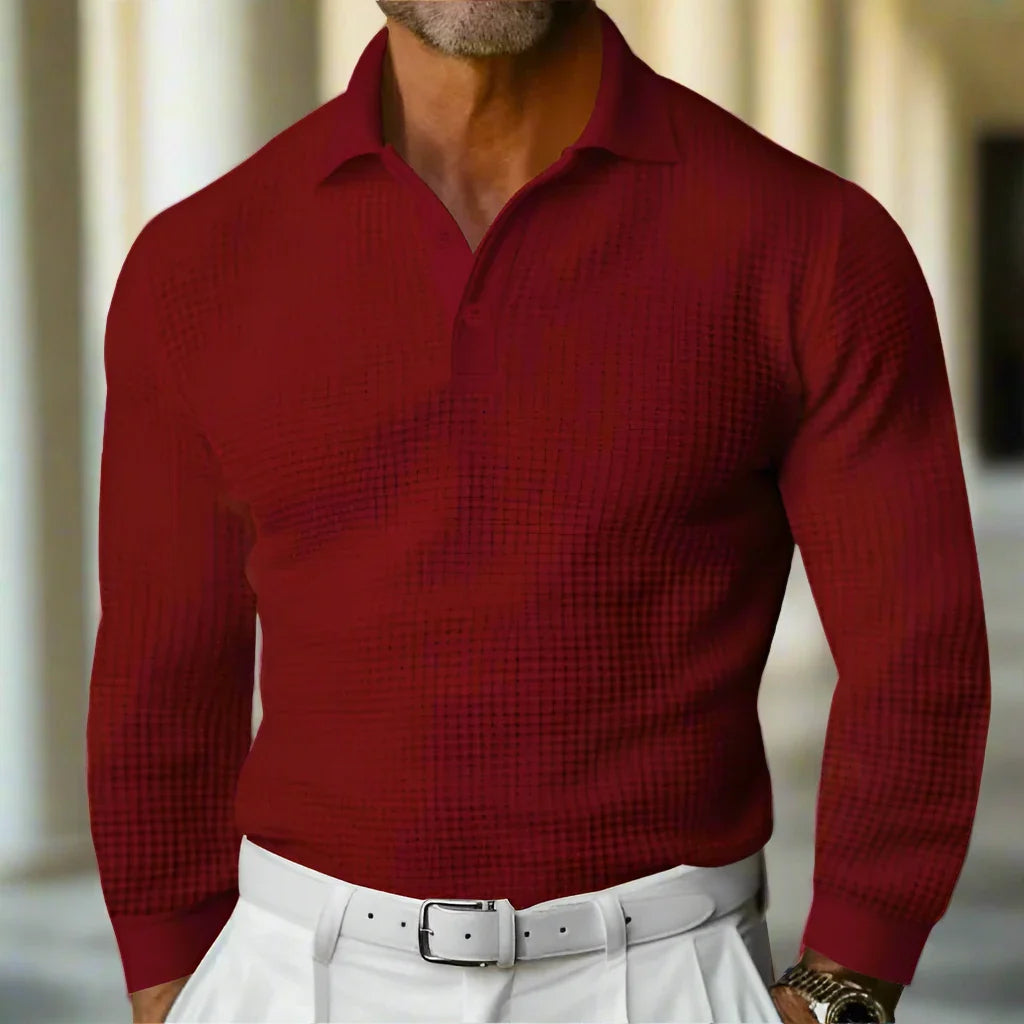 Casper™ | Gebreide Polo Trui met Stijlvolle Warmte