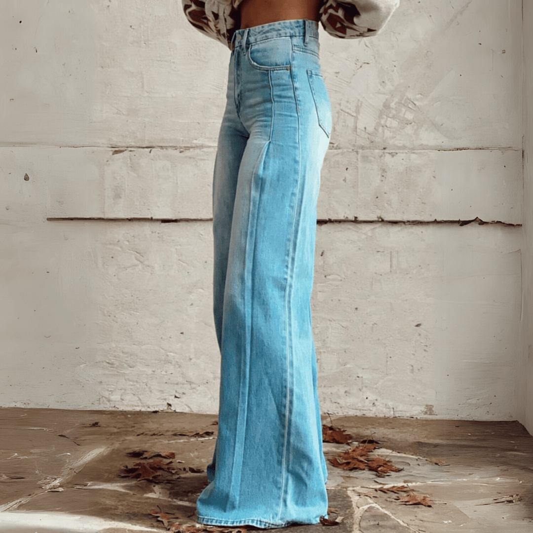 Stijlvolle Vintage Boho Flared Broek