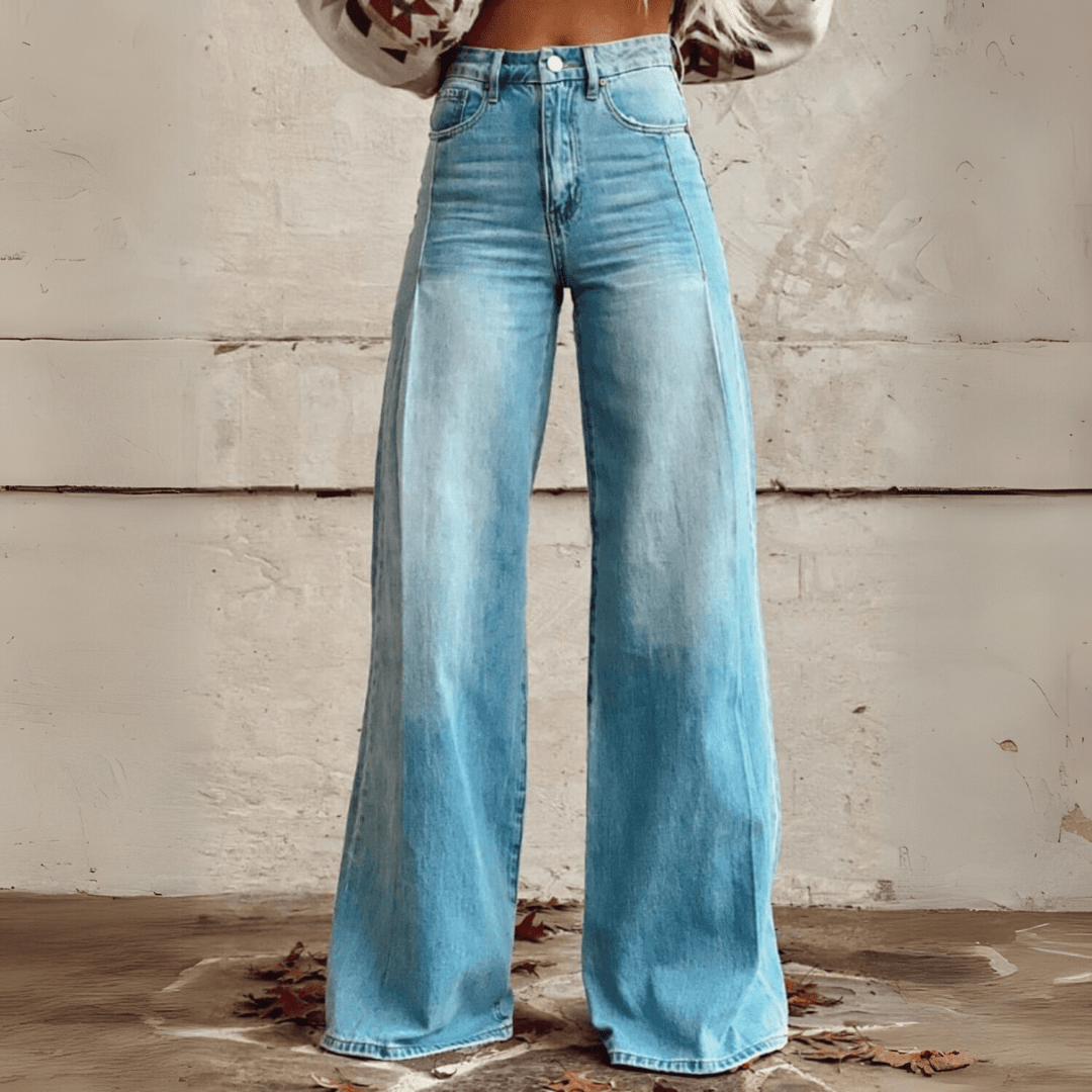 Stijlvolle Vintage Boho Flared Broek