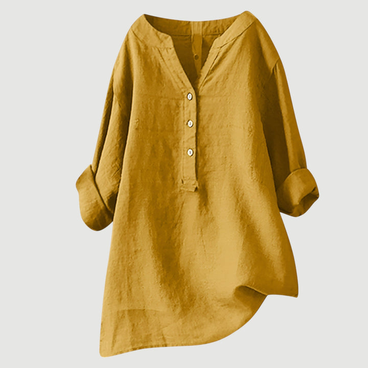 Élise™ | Luchtige Linnen Blouse voor een Tijdloze Zomerlook